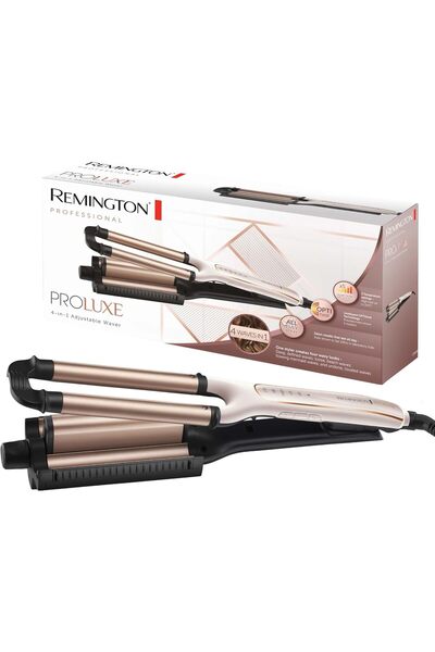Remington ProLuxe CI91AW Ondulator 4-în-1, pentru onduleuri de plajă, valuri ...