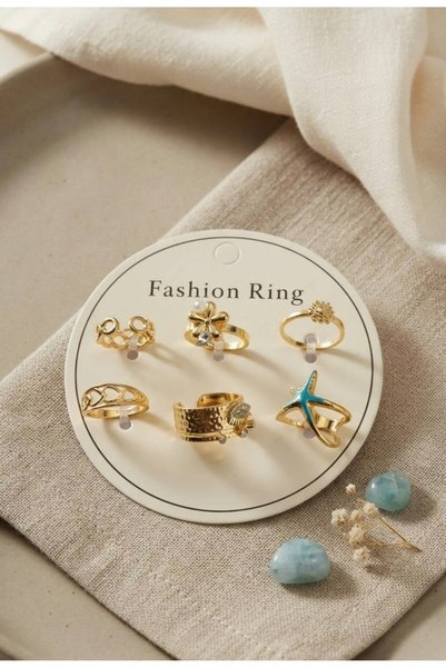 Mimoza Accessories Çoklu Yüzük Kombin