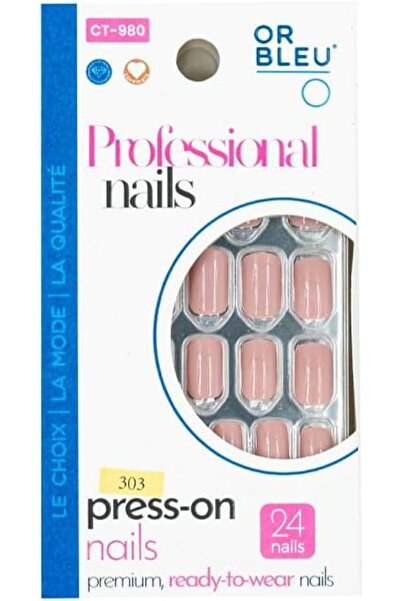 OR Bleu CT980 Square Press-On Nails – 24 Premium Ready-to-Wear Nails – 19 Col...