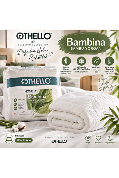 Genel Markalar Bambina Bambu Yorgan 195×215 cm – Hafif, Yumuşak ve Konforlu