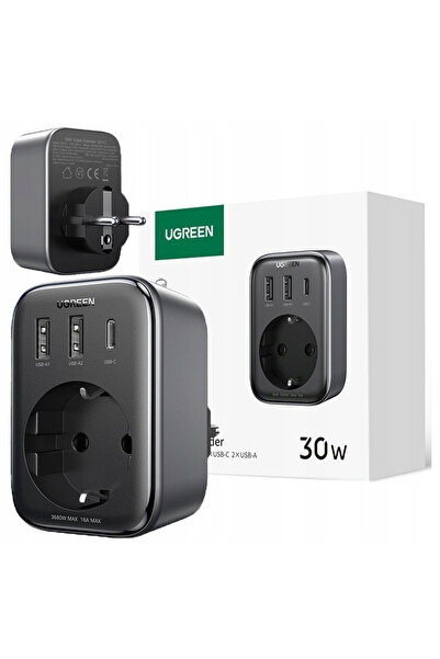 Ugreen Adaptor încărcător de perete UE de 30W pentru iPhone 11 12 13 14 15 S2...