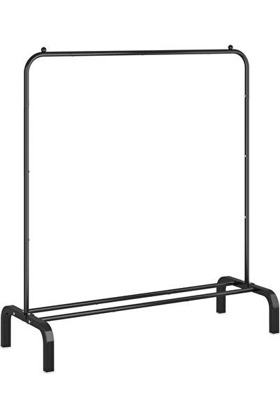 GENERAL BYUAIRY Clothes Rack Metal Clothing Rack with Bottom Shelf Garment Ra...