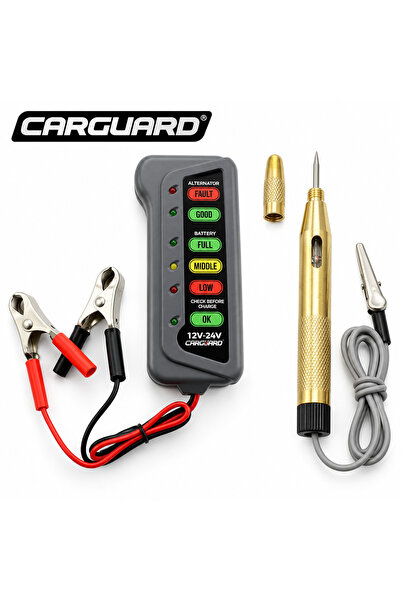 CarGuard Set Diagnostic Electric Auto 6-24V, Tester Baterie-Alternator si Tes...