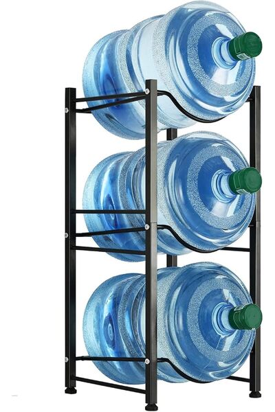 NIUBI Water Jug Holder, 3 Tier Water Bottle Stand, 5 Gallon Heavy Duty Water ...