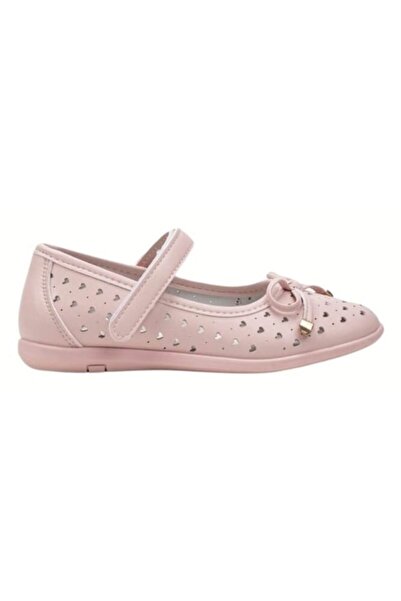 Apawwa Pantofi de piele pentru fete, T378, model de vară, perforați, roz desc...