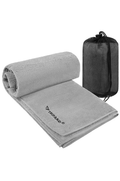 Trizand Prosop Microfibra Uscare Rapida Sala Plaja Calatorii 120x60cm Husa In...