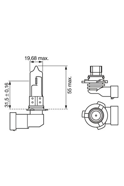 Boschen Bec, far faza lunga BOSCH 1 987 301 062