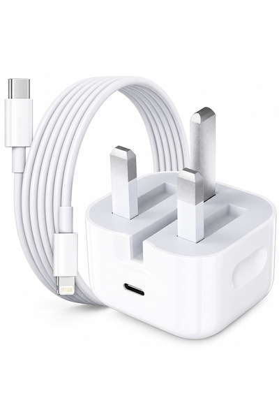 Generic UK Plug USB-C to Lightning Fast Charging Cable | Durable 15,000 Bend ...