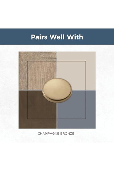 Franklin Brass Francisco (10-Pack) Cabinet Handles 5-1/16" Hole to Hole Champagne Bronze Kitchen Cab