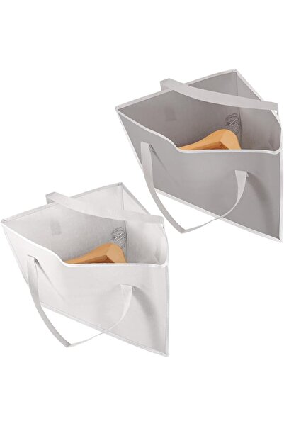 KASTWAVE 2Pcs Foldable Hanger Storage Bags with Handle - Waterproof Triangle ...