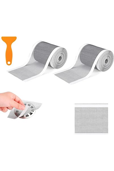 Yelajoy 2 PCS Shower Drain Hair Catcher, Cuttable Floor Drain Cover Roll, Adh...
