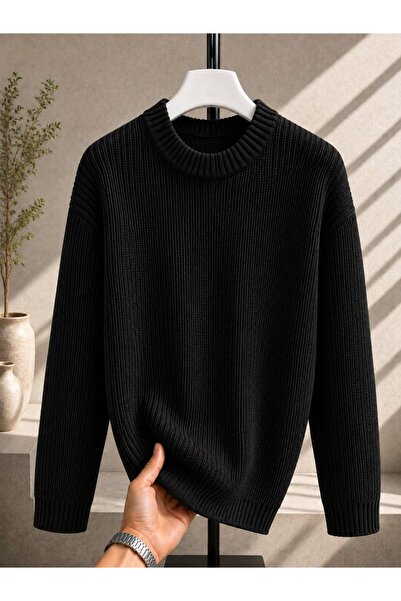 pepule Women's Premium Oversize Soft Crew Neck Knitwear Sweater