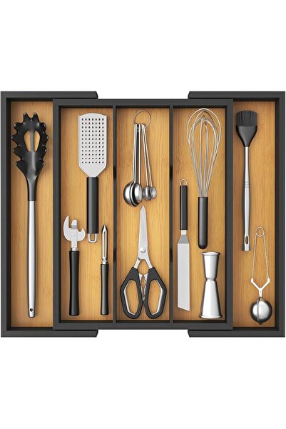 GENERAL Lifeworth Tableware Organizer Designed, Natural Color, Bamboo, Expand...