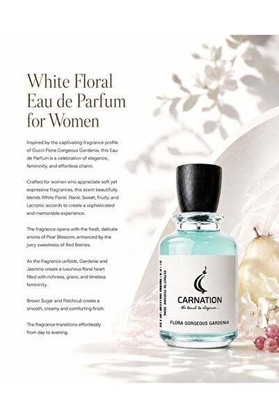 CARNATION White Floral Eau de Parfum for Women |