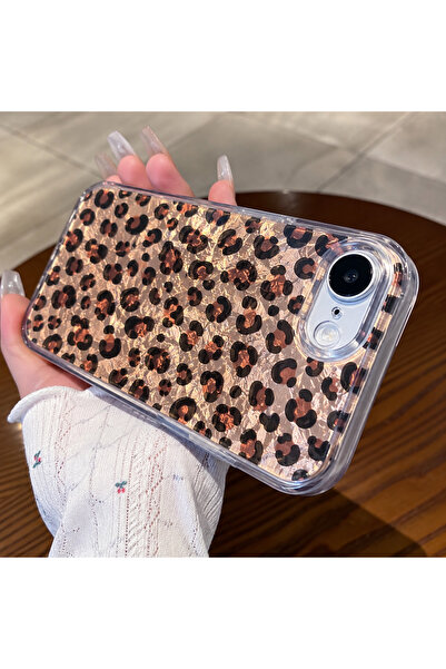 EDELFU iPhone 16e ve 17e UYUMLU - Aura Leopar (Kahverengi), (içten Baskılı), ...