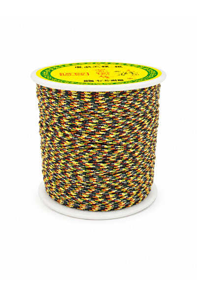 yfhobi 10 Metre - 0.80 mm, BİLEKLİK İPİ, KARIŞIK RENK, PARAŞÜT İPİ, KOD-F1011
