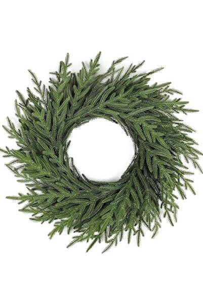 Generic 22 inch pine branch ring - Christmas door decoration - Realistic touc...