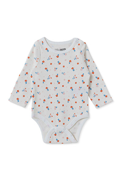 ebebek Hello Baby HelloBaby Kız Bebek Uzun Kol Body Çıtçıtlı Yaka Uzun Kol