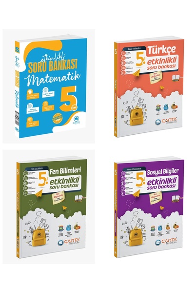 Çanta Yayınları Çanta 2025 5. Sınıf Matematik + Türkçe + Fen Bilimleri + Sosy...