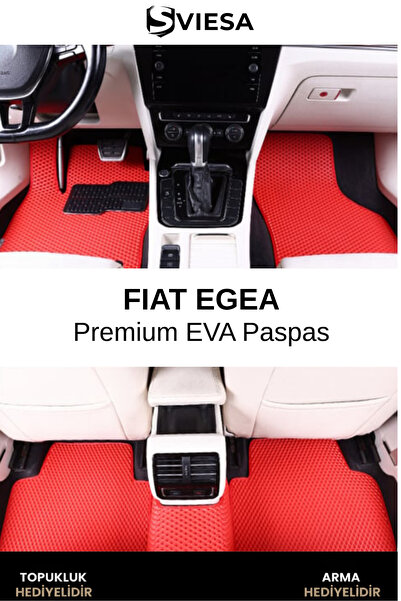 Sviesa EVA Fiat Egea Araç Paspas Havuzlu Taban Su Geçirmez Kokusuz Özel Üreti...
