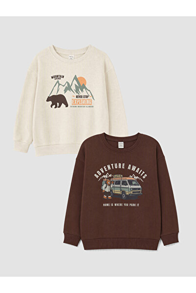 LC Waikiki Printed Boys' Thick Sweatshirt