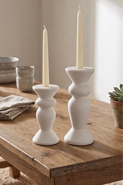 MaperaHome 2'li Dekoratif Seramik Şamdan Mumluk Pinterest Ev Dekorasyonu