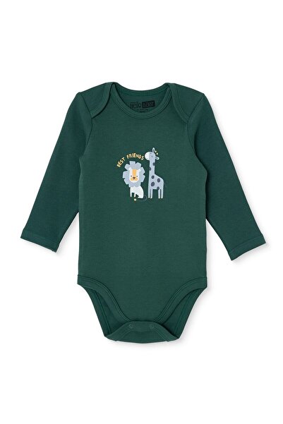 ebebek Hello Baby HelloBaby Erkek Bebek Body Hayvan Baskılı Çıtçıtlı Zarf Yak...