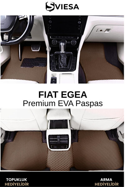 Sviesa EVA Fiat Egea Araç Paspas Havuzlu Taban Su Geçirmez Kokusuz Özel Üreti...