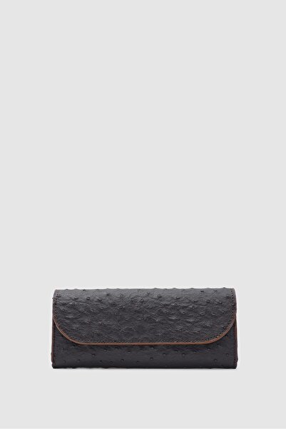 Shule Bags Sien Dokulu Kadın cüzdan Kahve
