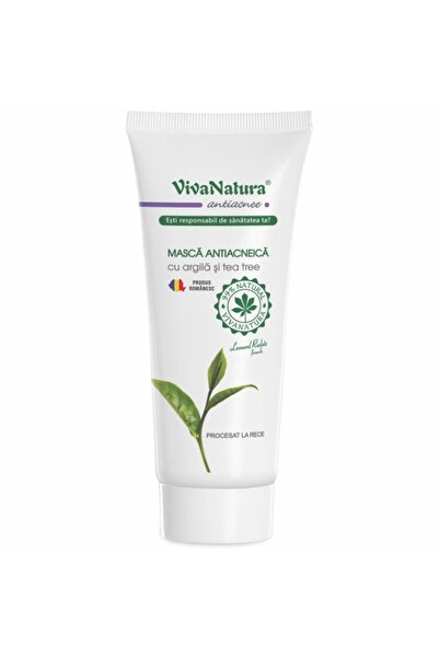 Vivanatura Mască antiacneică cu argilă și tea tree 75ml