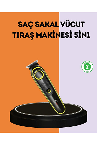ASTRALTECH LED Ekranlı Şarjlı Saç ve Sakal Kesme Makinesi Erkek Bakım Cihazı ...