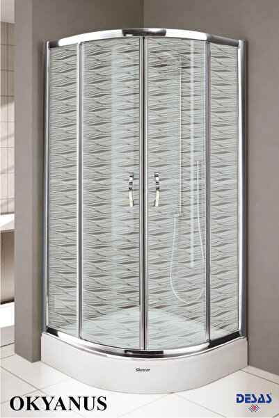 DESAŞ SHOWER DUŞAKABİN GARANTİLİ ÇIKMAYAN OKYANUS DESENLİ YÜKSEK KALİTE OVAL ...