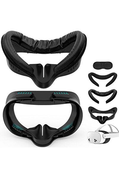 XICEN Face Cover Pad Facial Interface for Meta Quest 3S Accessories, Adjustab...