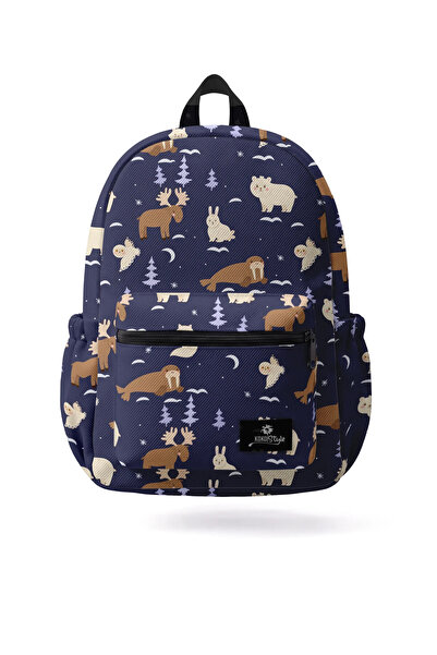 Kokopatik Night Winter Patterned School Bag