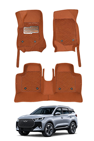 stiloto Chery Tiggo 7 Pro Max SUV (2024-Sonrası ) Uyumlu 8D Deri Oto Paspas -...