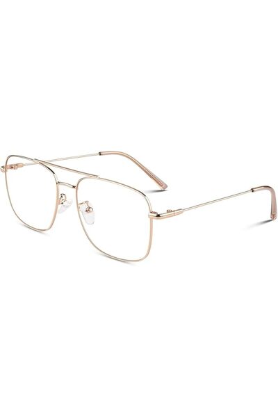 LinVosges LINVO Fake Glasses Non Prescription Clear Lens Metal Frame Fashion ...