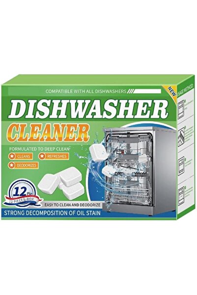 Paporich 12 Pack Dishwasher Cleaner and Deodorizer Tablets, Deep Cleaning Des...
