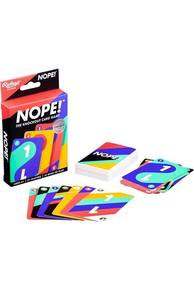 Ridley's Ridley’s Nope! Fun Card Game for Families, Action-Packed, Fast-Paced...
