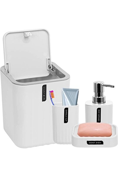 SANITARY Ware's Window طقم إكسسوارات الحمام - 4 قطع، أبيض، AR-435-8