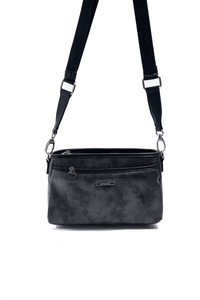 Silver Polo M.Silver - Black Honeycomb Women's Crossbody Bag Sp1184