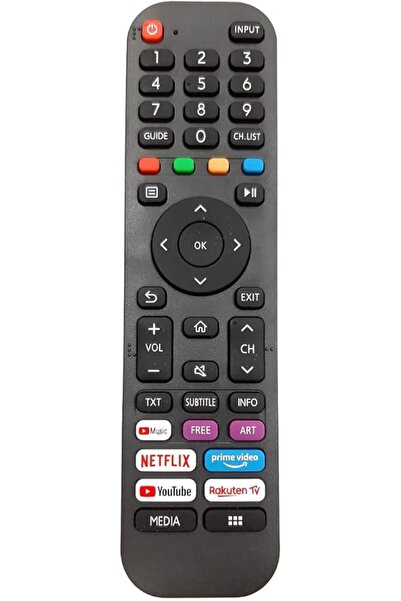 GENERAL جهاز تحكم عن بعد بديل من EARTHMA لتلفزيونات هايسنس VIDAA EN2G30H LCD LED