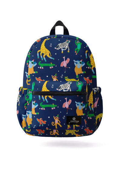 Kokopatik Circus Animals Patterned School Bag