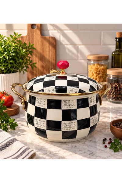 CASA DE BELLA Elite Class Enameled 22 cm Lady's Casserole Pot 5.9Lt