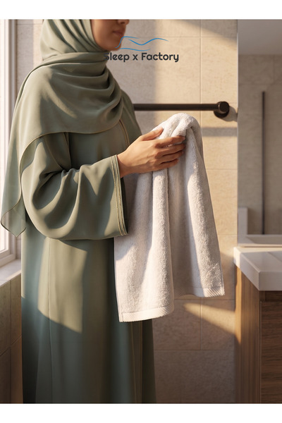 Sleep x Factory 100% Cotton Hand Towel 40x75 cm – White Soft Absorbent Towel