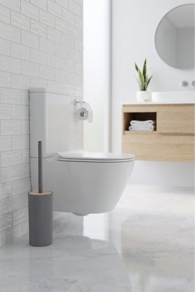İndecor Houseware Liza Kapaklı WC Banyo Fırçası - Tuvalet Fırçası Wc Fırçası Klozet Fırçası