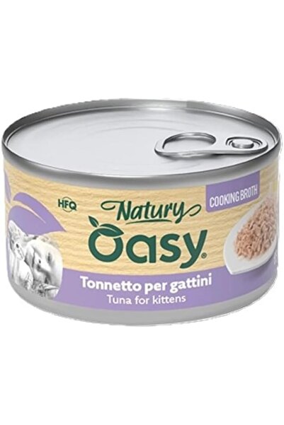 OASY Naturi Tuna Wet Cat Food For Kittens In Cooking Broth 85 g