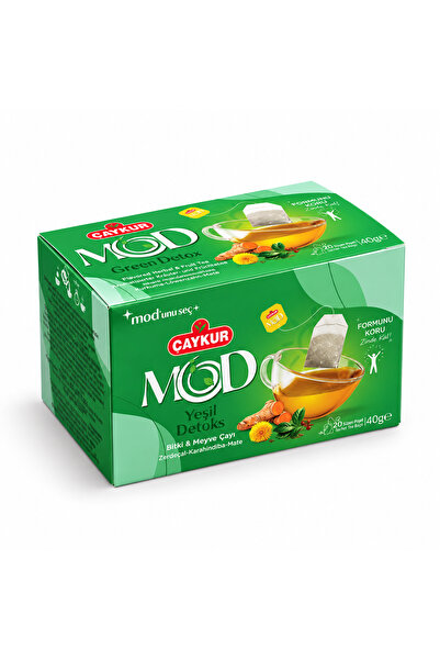 Çaykur MOD Yeşil Detoks Bardak Poşet Çay 2x20 40gr.