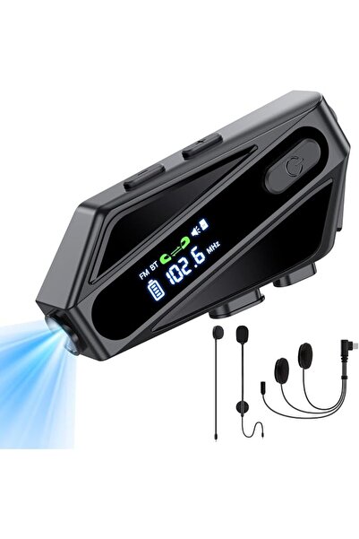 NALACAL C6 Motorcycle Bluetooth Helmet Headset – Helmet Speakers with 2 Micro...