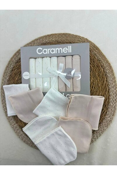 Caramell Patterned Baby Mouth Wipes, Pack of 7