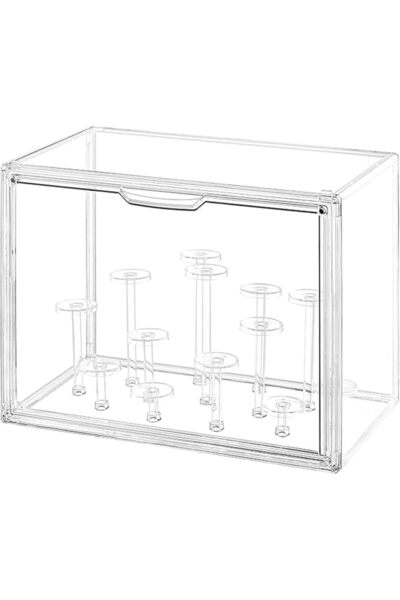 Yelajoy Clear Acrylic Display Case with Free-Combination Holder, Large Acryli...